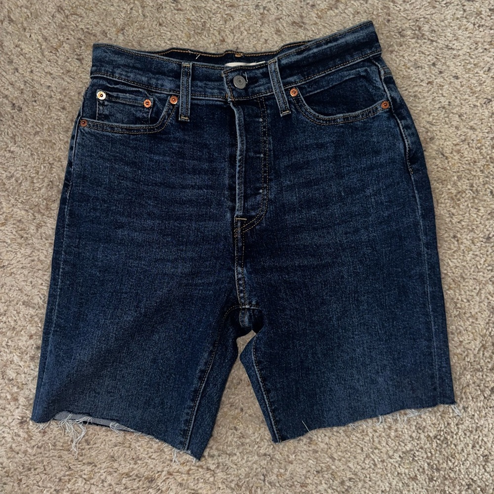 Blue Denim Straight shorts